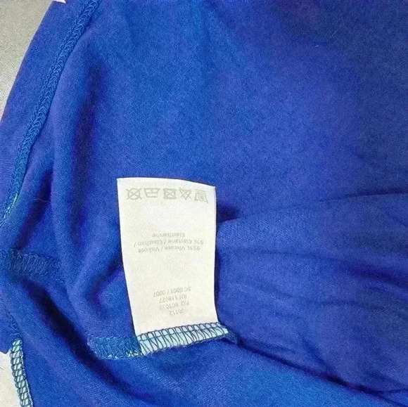 Boden Blue White Floral Jersey Dress Bell Sleeves Size 10R - Picture 6 of 9